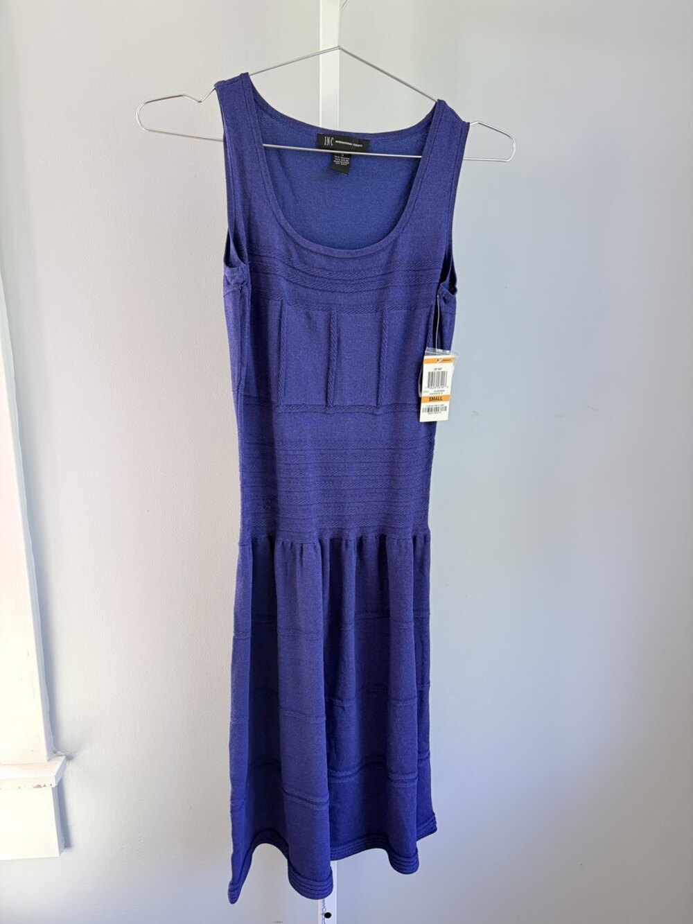 INC International Concepts Knit Dress Purple Size S